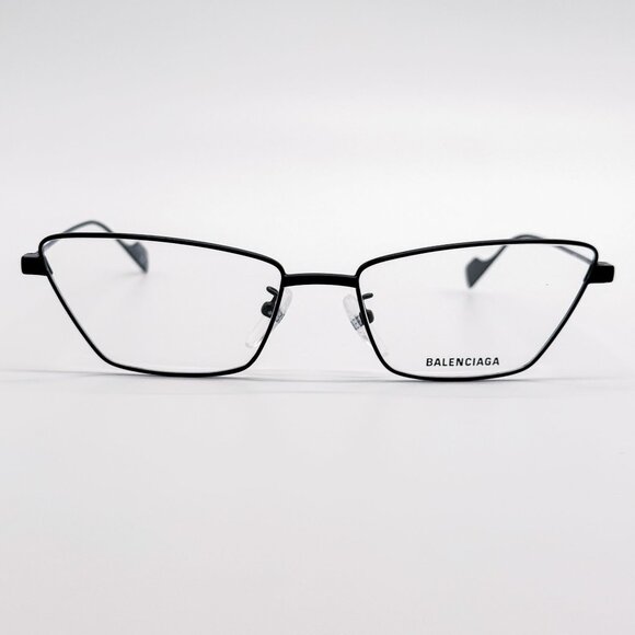 NEW BALENCIAGA EYEGLASSES BB0091O 001 CAT EYE BLACK WOMEN EYEWEAR BALENCIAGA - Picture 1 of 9